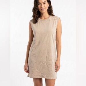 NWT Brand new Womance Atelier Cream beige size large sleeveless mini dress